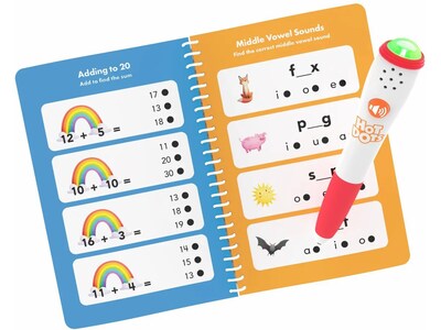 Educational Insights Hot Dots First-Grade Essentials Reading and Math Workbook (2444)