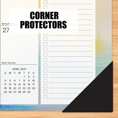 2027 Willow Creek Abstract Art 17" x 12" Monthly Desk Pad Calendar, Assorted Colors (66416)