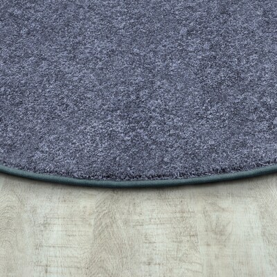 Joy Carpets Endurance Polyester 6 x 9 Oval Machine Tufted Rug, Blue (80QQ-04)