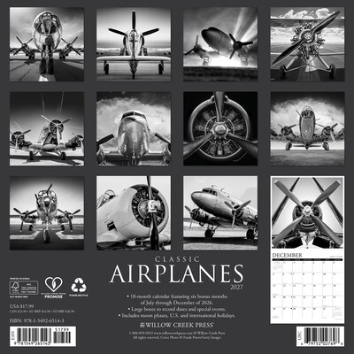 2027 Willow Creek 12 x 12 Monthly Wall Calendar, Assorted Colors (65143)