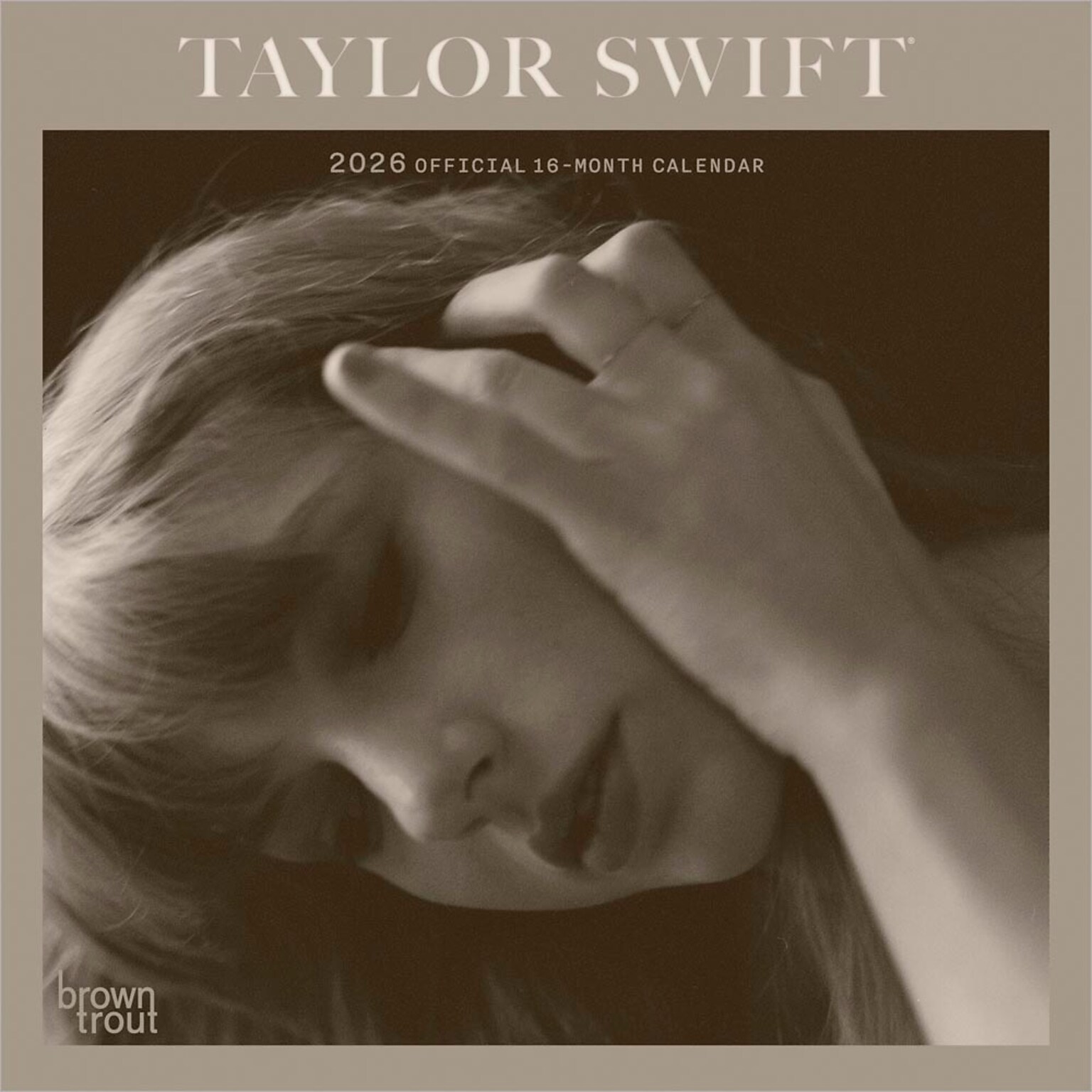 2026 BrownTrout Taylor Swift 7 x 7 Monthly Wall Calendar (9798330707706)
