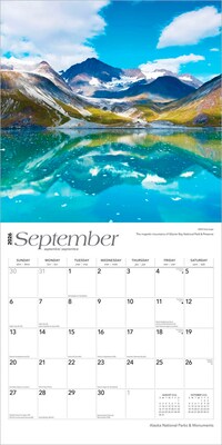 2026 BrownTrout Alaska National Parks & Monuments 12" x 12" Monthly Wall Calendar (9798330702039)