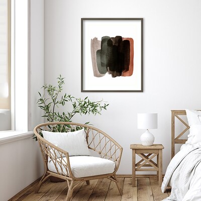 Amanti Art Warm Abstract I by Amy Lighthall Wood Framed Wall Art Print, 28 x 33 (A42675508048)