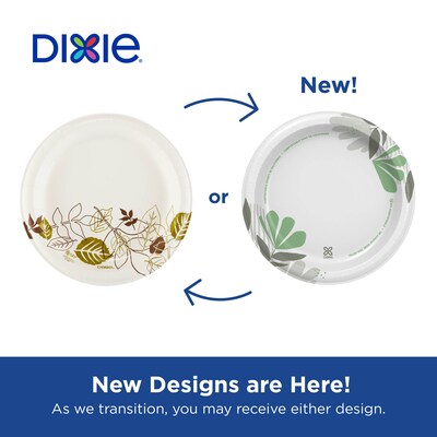 Dixie Pathways 7" Paper Plates, Multicolor, 125/Pack (UX7WS)