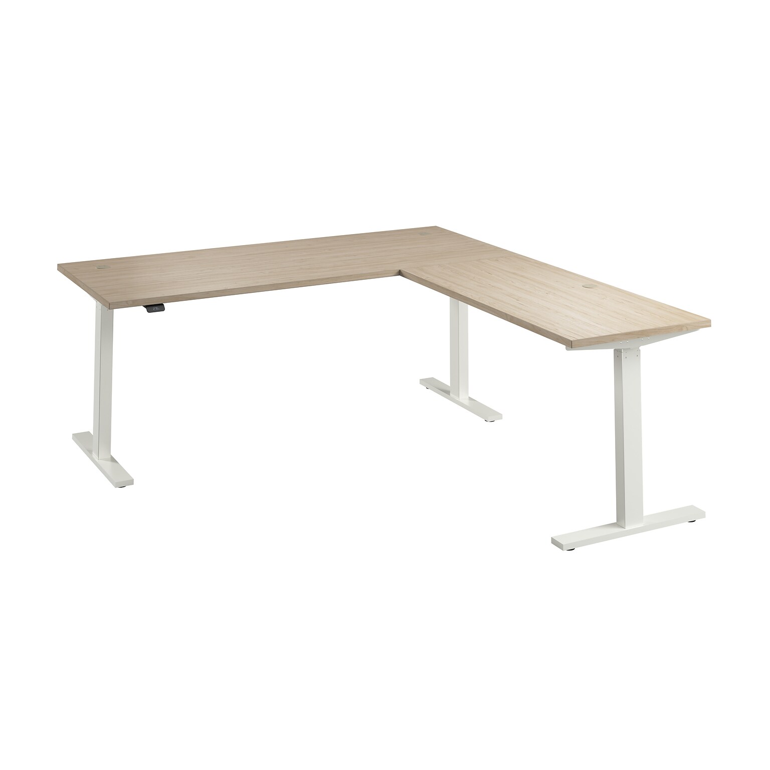 Bush Business Furniture Move 60 Series 72W L Shaped Adjustable Standing Desk, Natural Elm (M6SL7278NEWK)