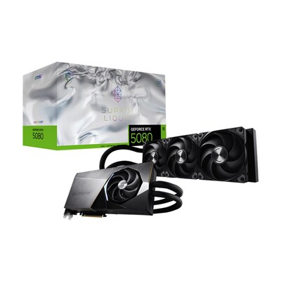 MSI GeForce NVIDIA PCI EXPRESS 5.0 16GB GDDR7 Gaming Graphics Card, 2760 MHz Core, Black (G5080-16SLS)