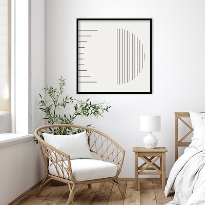 Amanti Art Modern Statement Stripes 1 by The Creative Bunch Studio Wood Framed Wall Art Print, 33 x