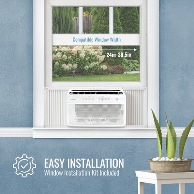 Keystone Energy Star 8,000 BTU Window Air Conditioner , Remote, White (KSTAW08INV-HC)