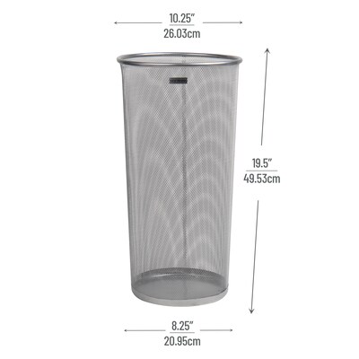 Mind Reader Network Collection Umbrella Stand, Black, Metal Mesh (UMBHBASK-BLK)