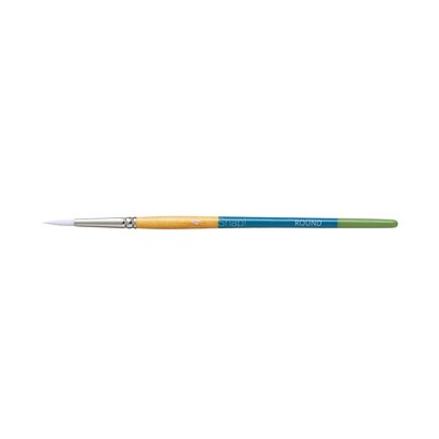 Princeton Snap! Short Handle Mixed Media Synthetic Round Brush, 3/Pack (PBXP9850R4-3)