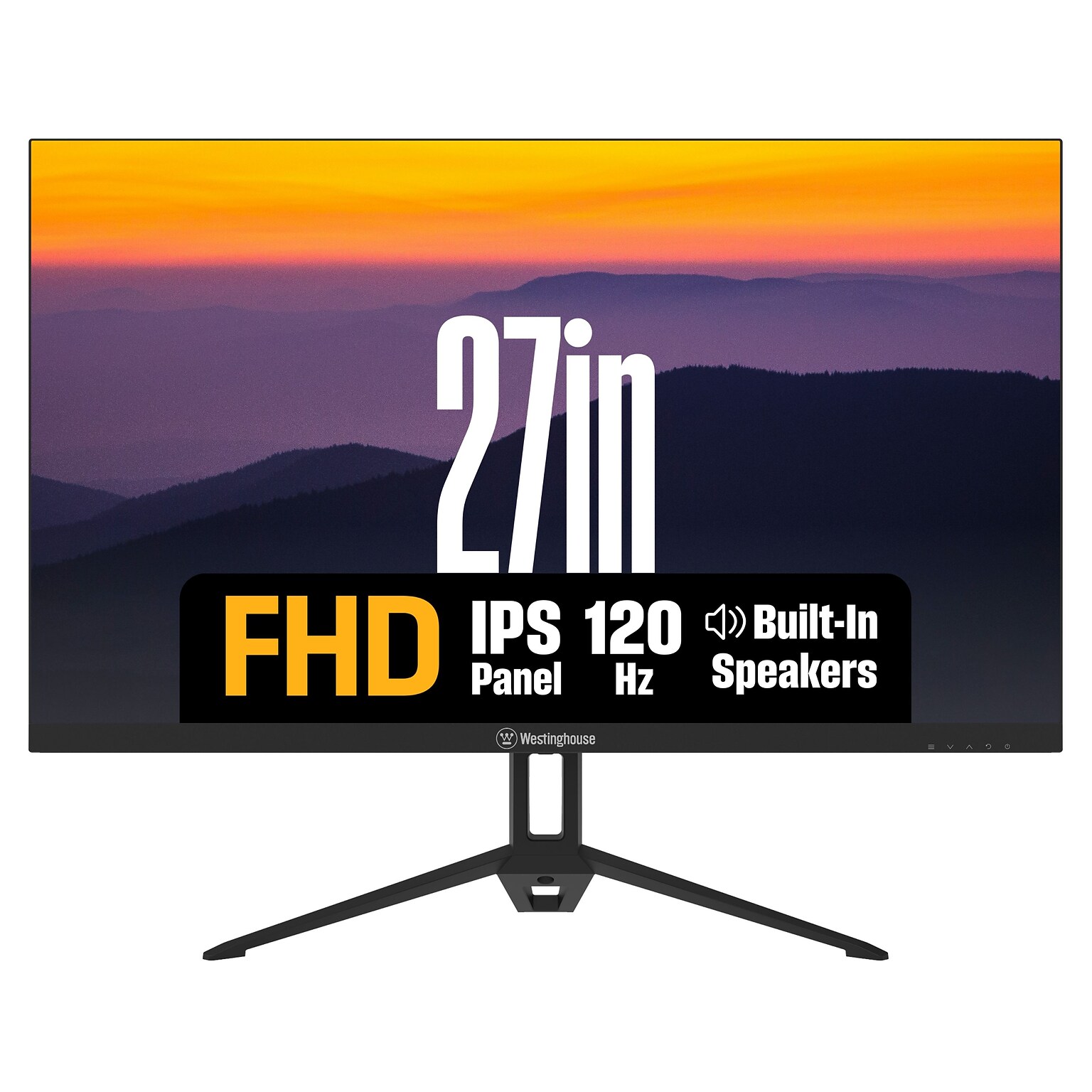 Westinghouse 27 FHD 120Hz LCD Adaptive-Sync Monitor, HDR, Built-In Speakers, Black (WH27FA9600)