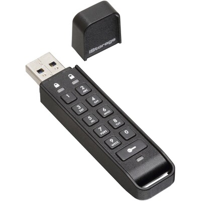 iStorage datAshur Personal2 16GB USB 3.2 Type A Flash Drive, Black (IS-FL-DAP3-B-16)