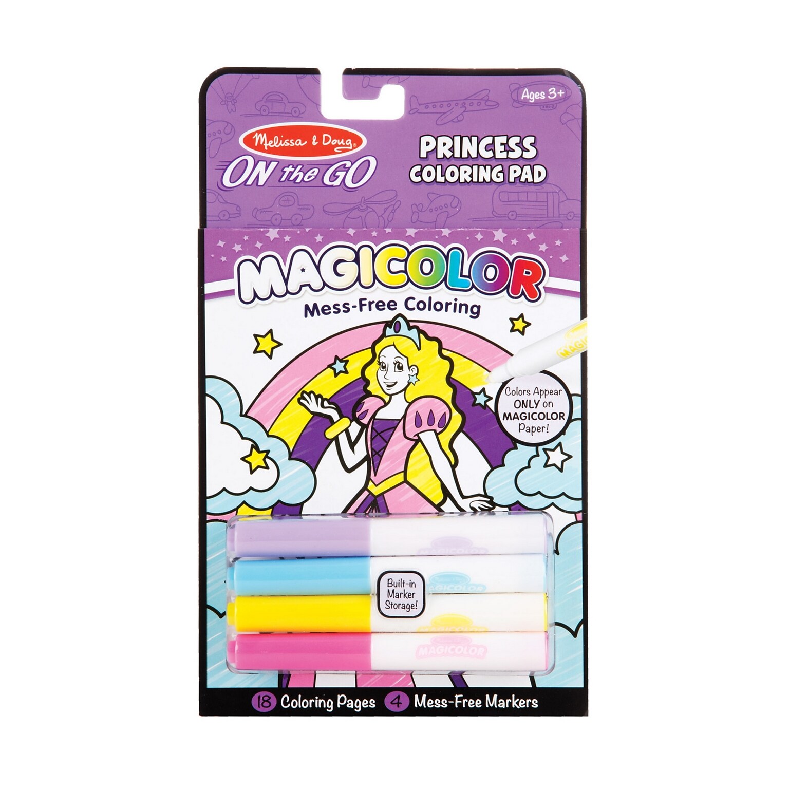 Melissa & Doug On the Go Magicolor Coloring Pad with Markers, 48/Pack (9136)
