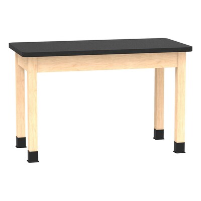 Diversified Woodcrafts School Classroom Rectangular Science Lab Table, 48 x 24, Light Hardwood (P710LBBM30N)