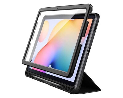 SaharaCase Heavy Duty Folio Case for Samsung Galaxy Tab S6 Lite (2020/2022), Black (TB00256)