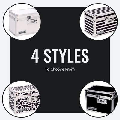 Vaultz Storage Container w/ Combination Lock, Plastic, Black (VZ00266-CAM)