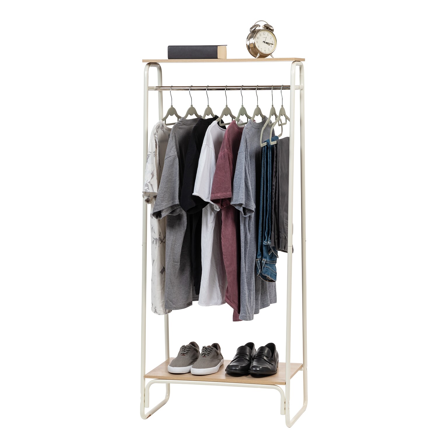 Iris 12.38 x 10.5 Garment Rack, White Metal (596268)