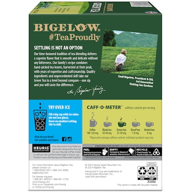 Bigelow Classic Green Tea, Keurig® K-Cup® Pods, 24/Box (5000363992)
