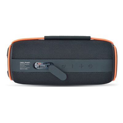 Dolphin Audio Diver Sport Wireless Bluetooth Portable Speaker with Lights, Waterproof, Black (DR-60)