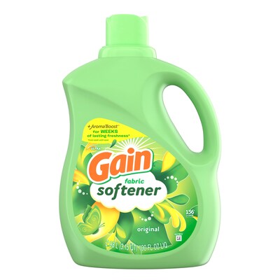 Gain Fabric Softener, Original, 136 Loads, 100 fl. oz. (10089)