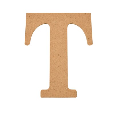 Plaid MDF Letters, 5, Brown Oxide, 12/Pack (PDE63573-12)