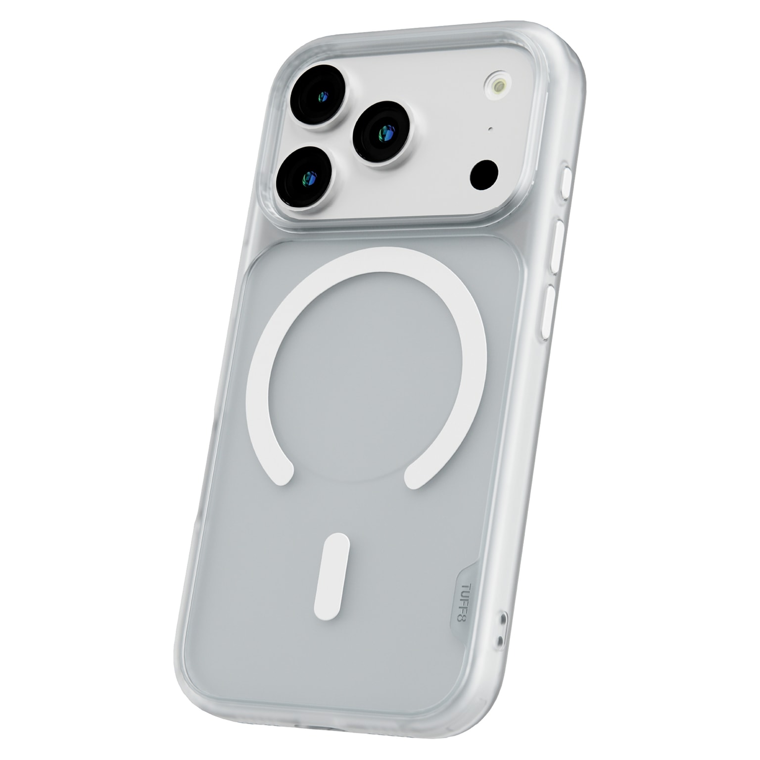 TUFF8 GlideGuard MagSafe Phone Case for iPhone 18 Pro, Shock Absorbing, Matte Clear (T8GG-IP1803MC)