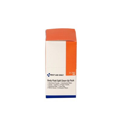 First Aid Only Bloodborne Pathogen Spill Clean-up Pack, 22 pieces (21-760)