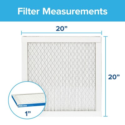Filtrete High Performance Air Filter, 1900 MPR, 20" x 20" x 1" (UA02-4)
