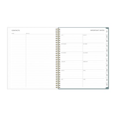 2025-2026 Blue Sky Splatter Dot 8.5" x 11" Academic Year Monthly Planner, Plastic Cover, Multicolored (149043-A26)