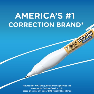 BIC Wite-Out Shake N Squeeze Correction Pen, White (50694/WOSQPP11)