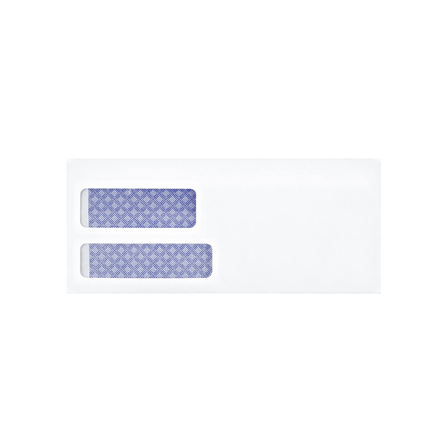 Staples Self Seal Self Seal Security Tinted #10 Double Window Envelopes, 4 1/8 x 9 1/2, White, 500/Box (ST28730-CC)