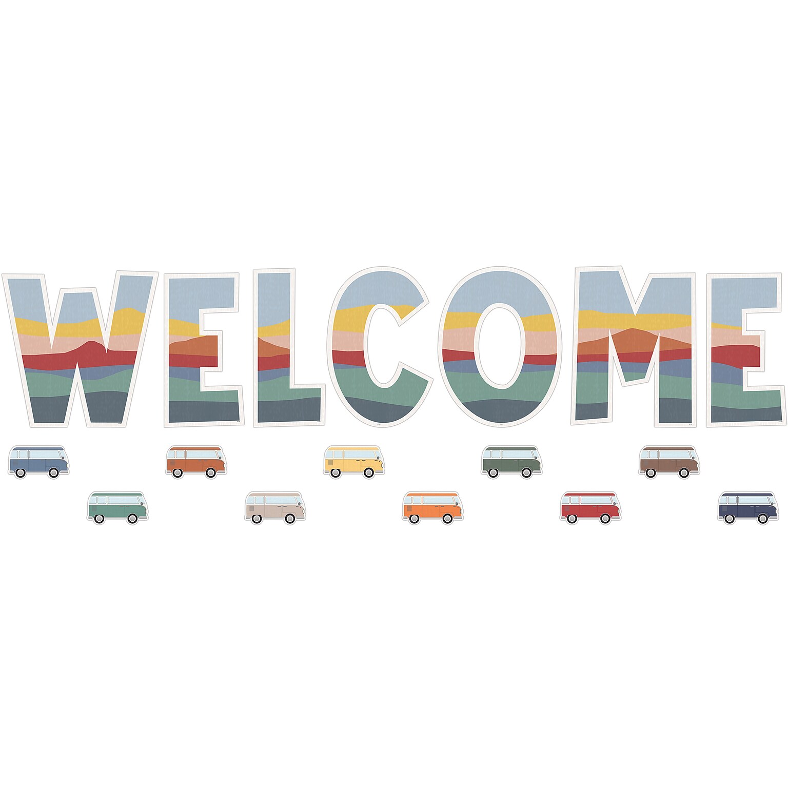 Teacher Created Resources Moving Mountains Road Trip Welcome Bulletin Board Set, 45/Set (TCR9220)