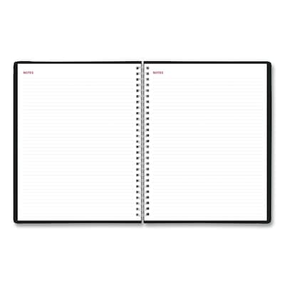 2026 Brownline Essential Collection 8.5" x 11" Weekly Appointment Book, Faux Leather Cover, Black (REDCB950BLK)