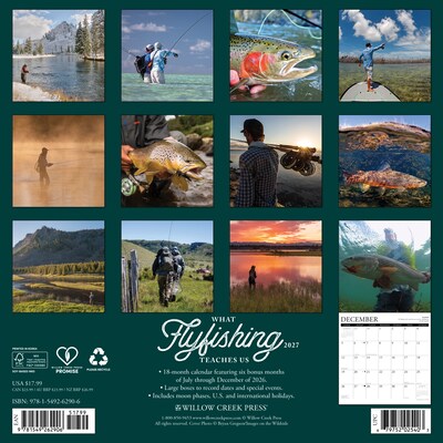 2027 Willow Creek 12 x 12 Monthly Wall Calendar, Assorted Colors (62906)
