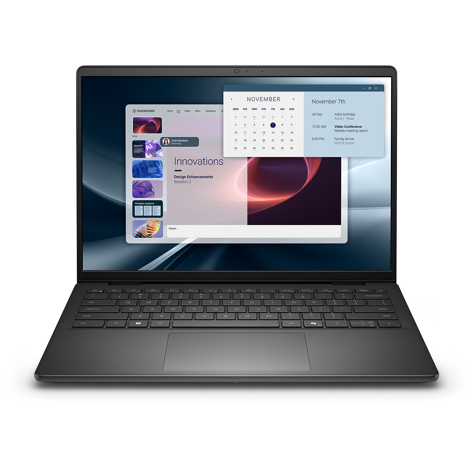 Dell Pro 14 Essential 14” LED Laptop, AMD Ryzen 5 220, 8GB RAM, 512GB SSD, Backlit Keyboard, Windows 11 Pro, Carbon Black