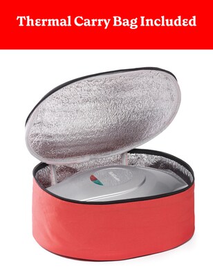 Betty Crocker 8-Inch Travel Size Pizza Maker Plus, Silver (BC-4959CS)