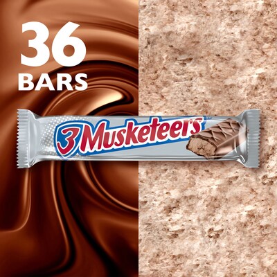 3 Musketeers Chocolate Candy Bars, 1.92 oz, 36/Pack (MMM42208)