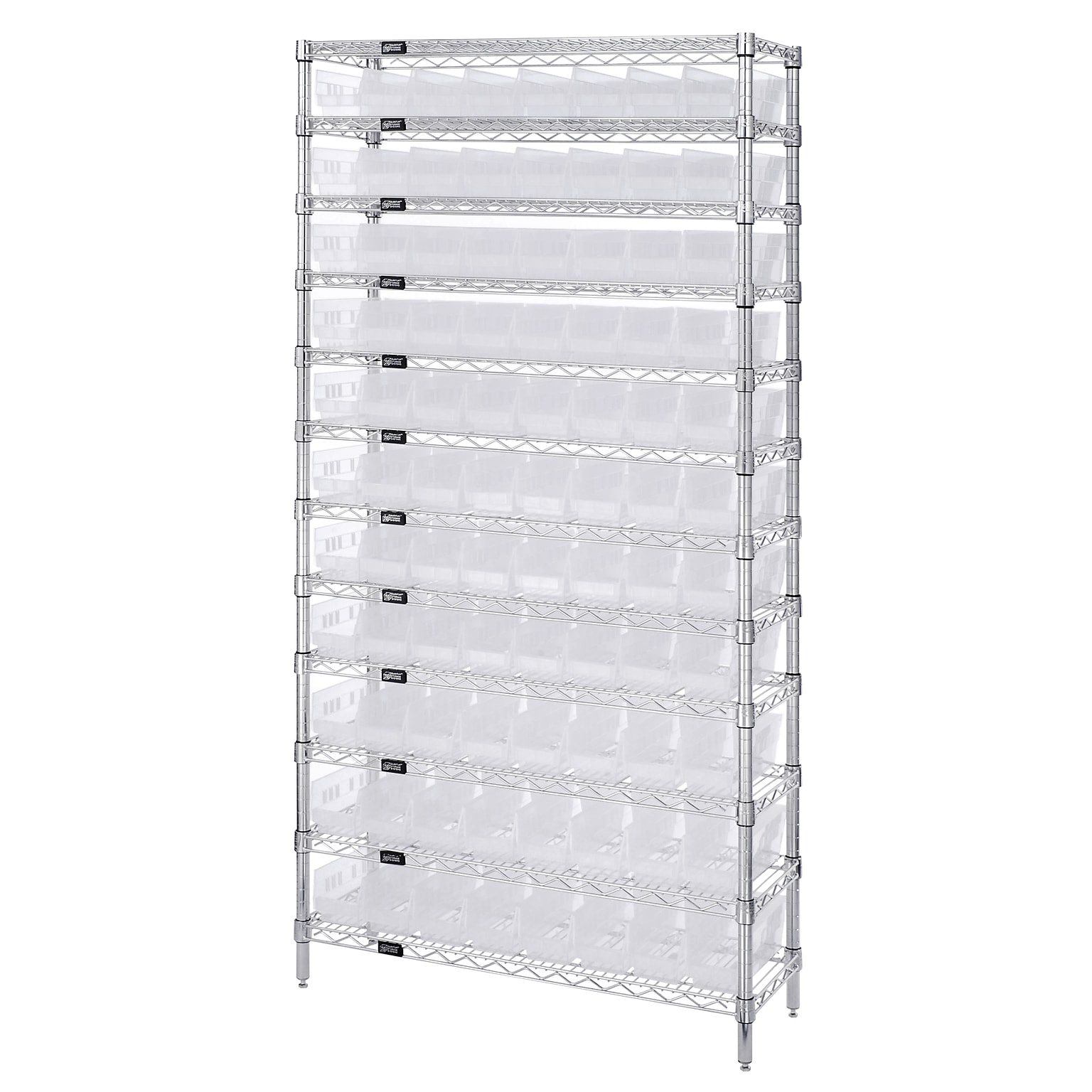 Quantum Storage Systems Metal Stand Alone Shelving System, 74 x 36 x 12 (WR12-101CL)