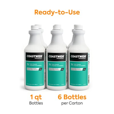 Coastwide Professional Toilet and Urinal Cleaner 71, 0.95L, 6/Carton