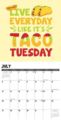 2025 Willow Creek Let's Taco About It 12" x 12" Yearly Wall Calendar (46623)