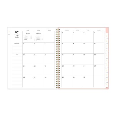2026-2027 Blue Sky 8" x 11" Academic Year Weekly & Monthly Planner, Plastic Cover, Berry Rose (161384)