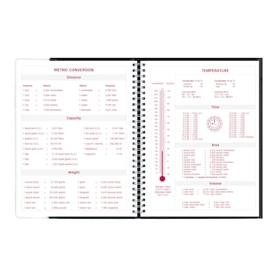 2027 Brownline Pre-Vu 11" x 8.5" Weekly Appointment Book, Black (CB925.BLK-27)