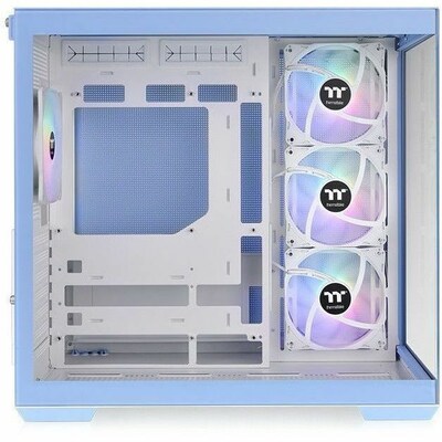 Thermaltake View 380 TG ARGB Mid Tower Gaming Computer Case Hydrangea, Blue (CA-1Z2-00MFWN-00)
