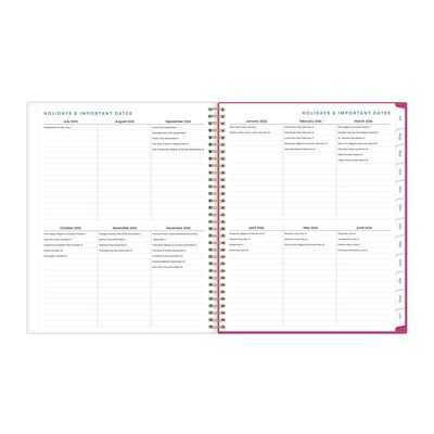 2025-2026 Blue Sky Star Confetti 8.5" x 11" Academic Year Weekly & Monthly Planner, Plastic Cover, Multicolored (136609-A26)