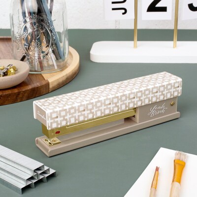 Swingline Leah Bisch Desktop Stapler, 20-Sheet Capacity, Tan Tiles (S700035)