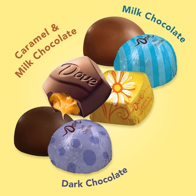Dove Silky Smooth Springtime Mix Assorted Chocolate Pieces, 22.6 oz (MMM59489)