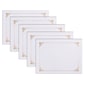 Better Office Certificate Holders, 8.75" x 11.25", White/Gold, 25/Pack (65259-25PK)