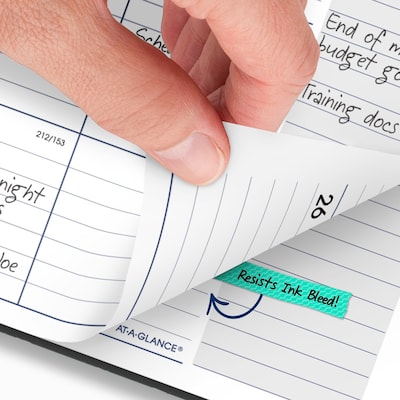 2026-2027 AT-A-GLANCE DayMinder 8.5" x 11" Academic Monthly Planner, Plastic Cover, Charcoal (AYC470-45-27)