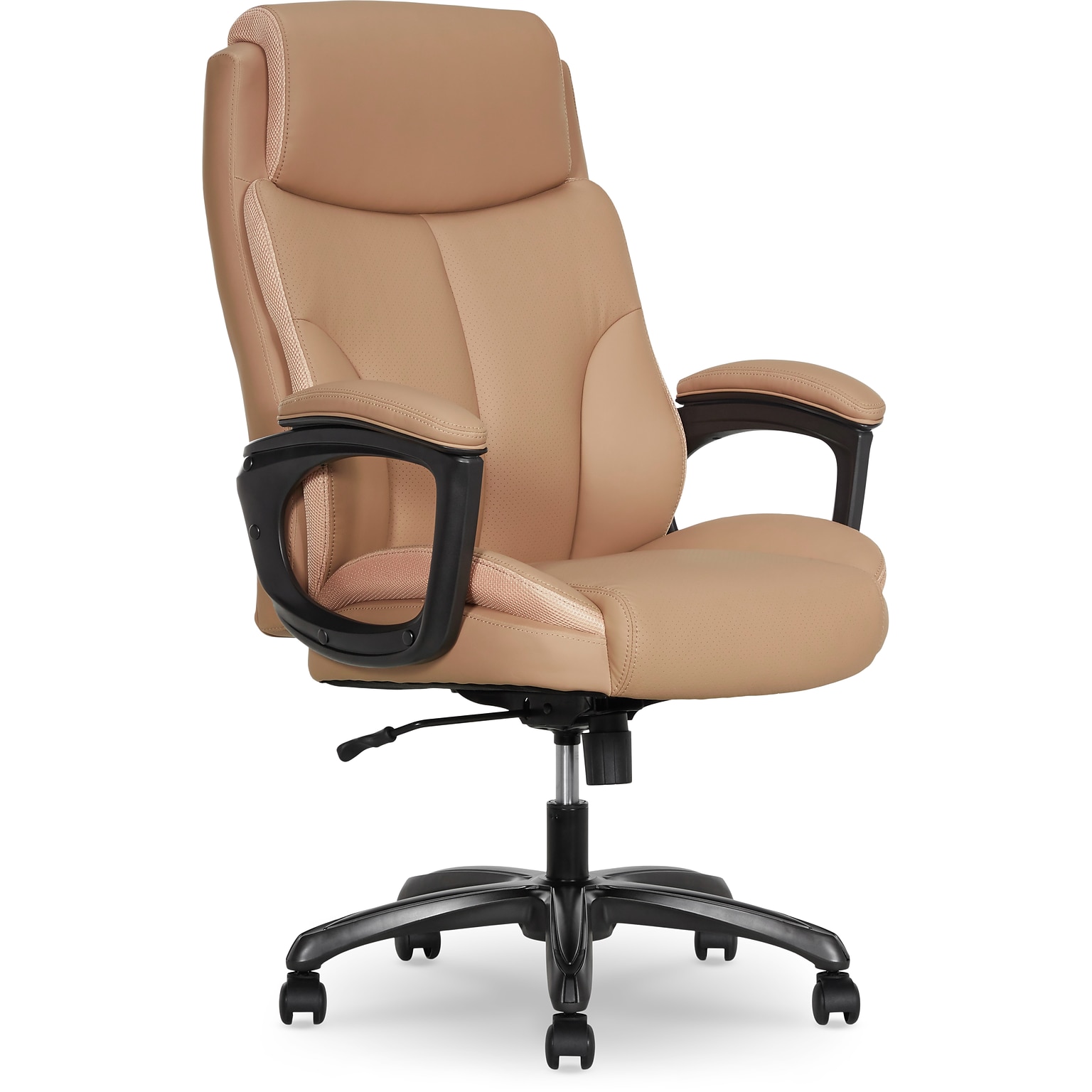 Thomasville Danvers Ergonomic Polyurethane Big & Tall Chair, 400 lb. Capacity, Light Tan (52403-TAN)