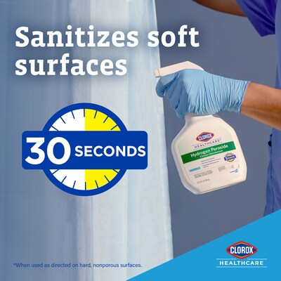 Clorox Healthcare Hydrogen Peroxide Cleaner Disinfectant, 32 oz., 9/Carton (30828)